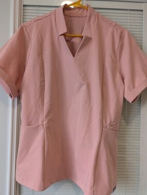 New Figs INALA SLIM TOP Scrub Large Women Technical Collection Light Pink